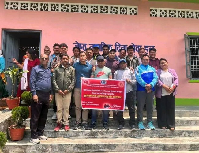 खुशी साट्न युवा संघ वृद्धाश्रममा