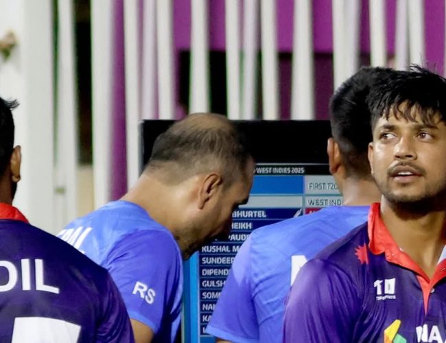 वेस्ट इन्डिजविरुद्ध १४९ रनको लक्ष्य प्रस्तुत