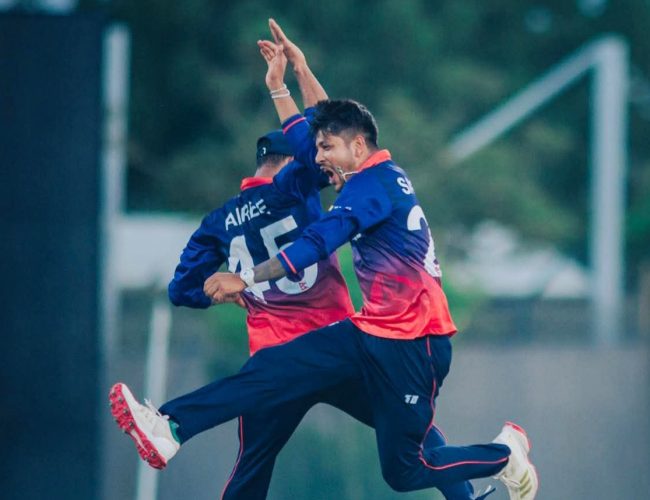 सन्दीपको जादुई बलिङमा नेपालको रोमाञ्चक जित, कतार ५ रनले पराजित