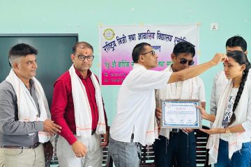 एनप्याब्सन कपिलवस्तुको १५औँ साधारण सभामा एसइईका अब्बल विद्यार्थीलाई सम्मान