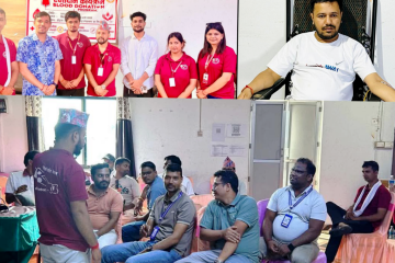 पहिलो पाइला नेपालको मानवीय पहल : ३४ पिन्ट रगत संकलन